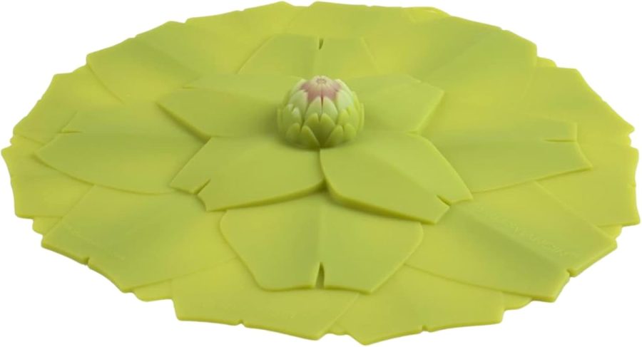 Artichoke Silicone Lid for Food Storage and Cooking - 11''/28cm - Airtight Seal on Any Smooth Rim Surface - BPA-Free - Oven, Microwave, Freezer, Stovetop and Dishwasher Safe