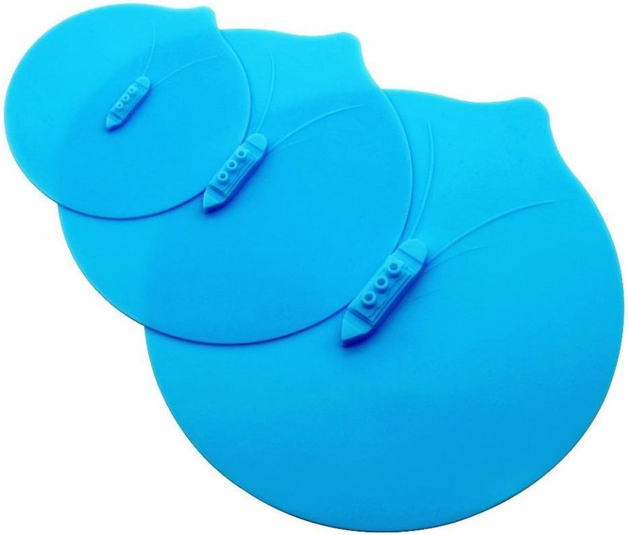 3pcs Steam Ship Silicone Steamer Lid Food Covers Cute Design Steaming Pot Lids and Bowl Covers Keep Food Fresh, Pack of 3