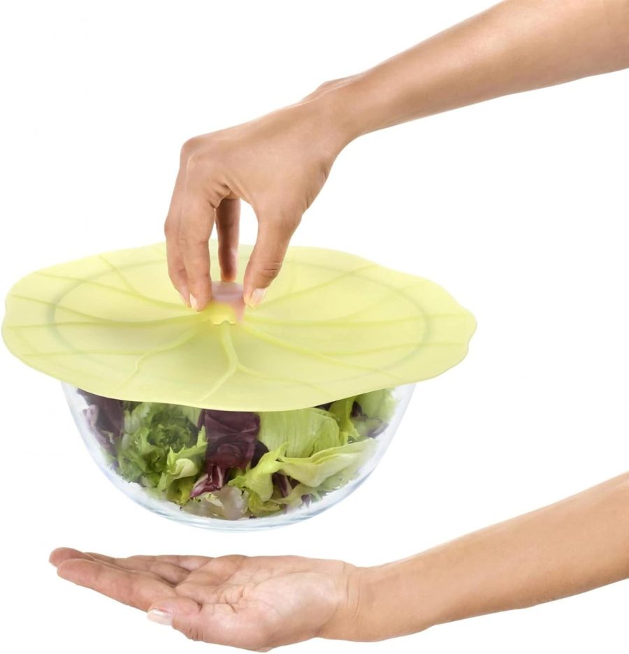 Silicone Lid for Food Storage - 13''/33cm - Creates an Airtight Seal on Any Smooth Rim Surface - BPA-Free - Oven, Microwave, Freezer, Stovetop and Dishwasher Safe - Image 2